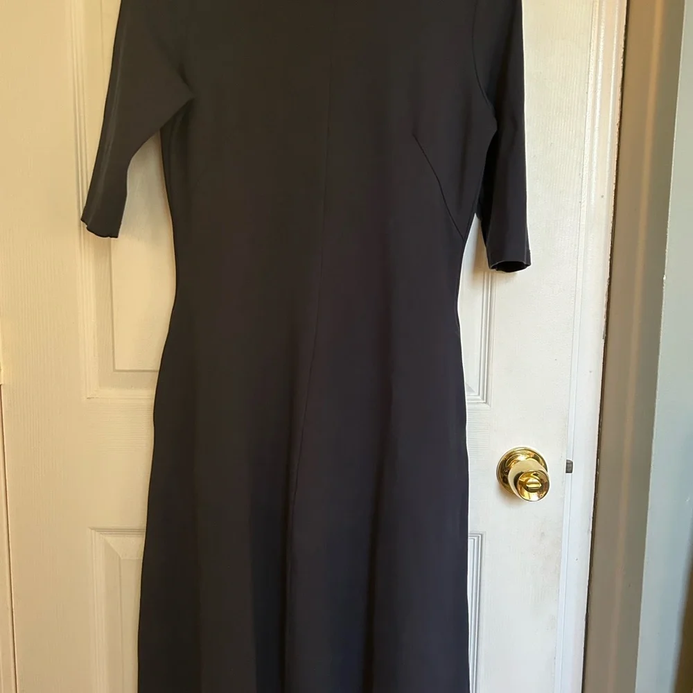 Like new Betabrand A-line dress. Blue- gray. Smoke free home. No flaws. - Picture 3 of 3